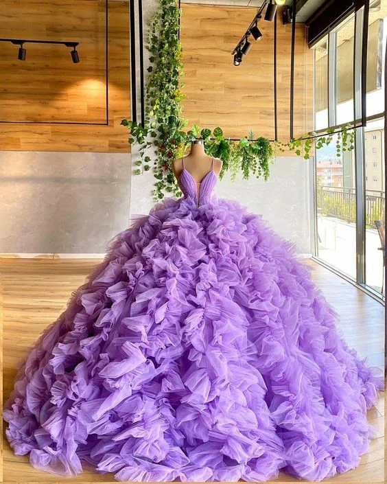 Ball Gown Purple Prom Dress, Graduation Party Dresses, Prom Dresses For Teens    cg24849 Tunics Chic elegant