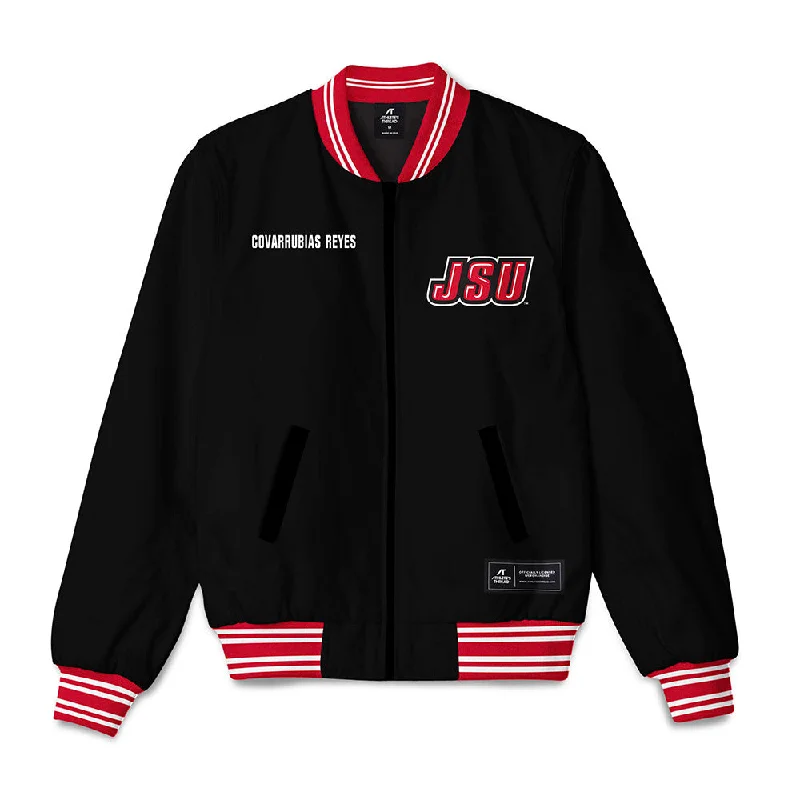 Jax State - NCAA Women's Bowling : Keyla Covarrubias Reyes - Bomber Jacket Reflective Night Bomber