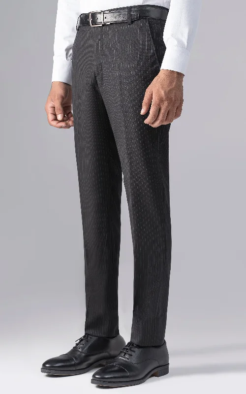 DRESS PANT SLIM FIT BLACK Chic Checkered Pants