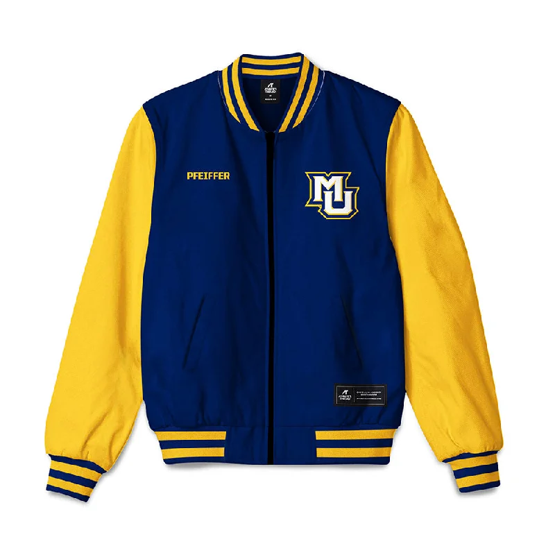 Marquette - NCAA Women's Cross Country : Gretchen Pfeiffer - Bomber Jacket Warm Padded Bomber