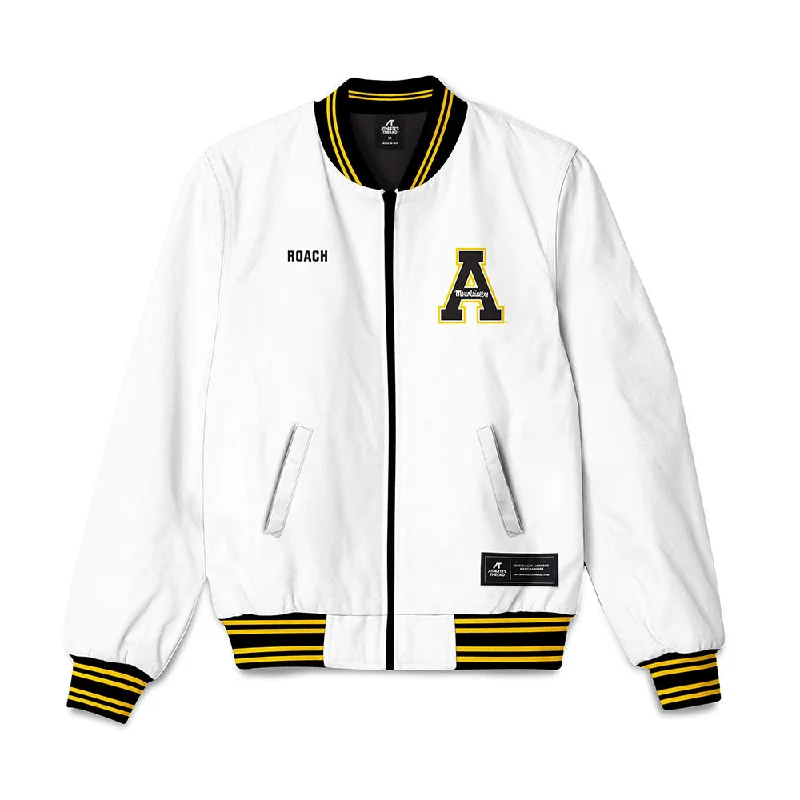 App State - NCAA Women's Cross Country : Riley Roach - Bomber Jacket Colorful Patch Bomber