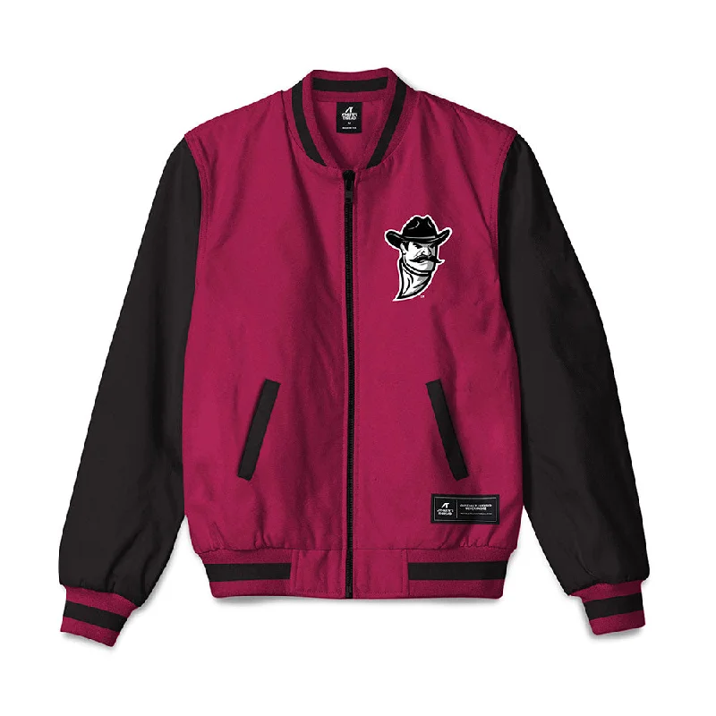 NMSU - NCAA Women's Cross Country : Nia Allison - Bomber Jacket Bold Graphic Bomber