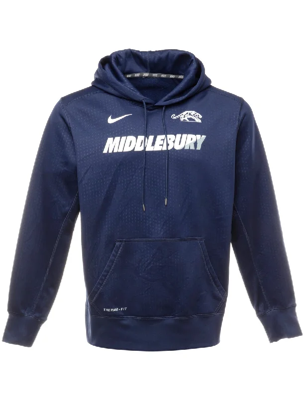 Nike Middlebury Printed Hoodie - L Hoodie with Back Slit Movement Comfort