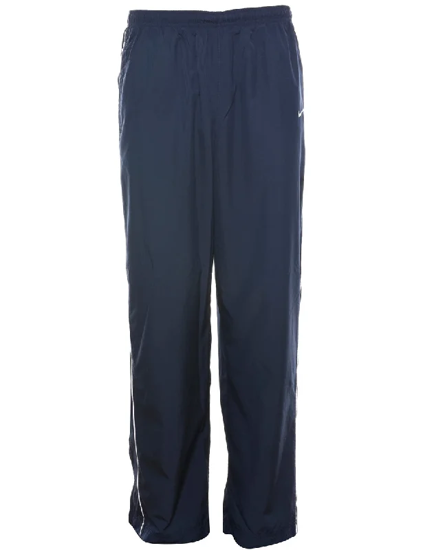 Nike Navy Classic Track Pants - W32 L32 Fashionable Track Pants