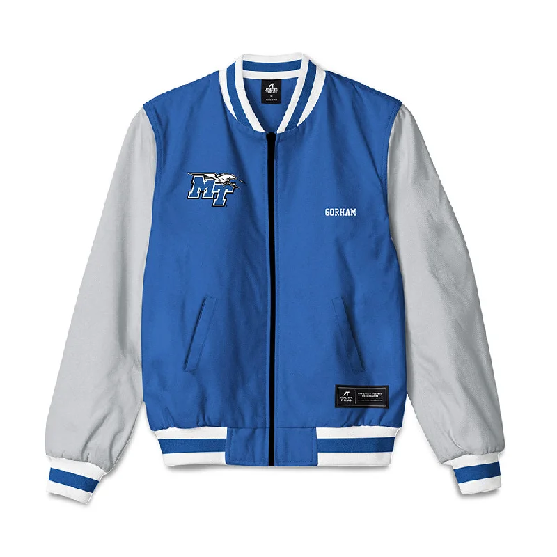 MTSU - NCAA Women's Cross Country : Hailee Gorham - Bomber Jacket Urban Utility Bomber