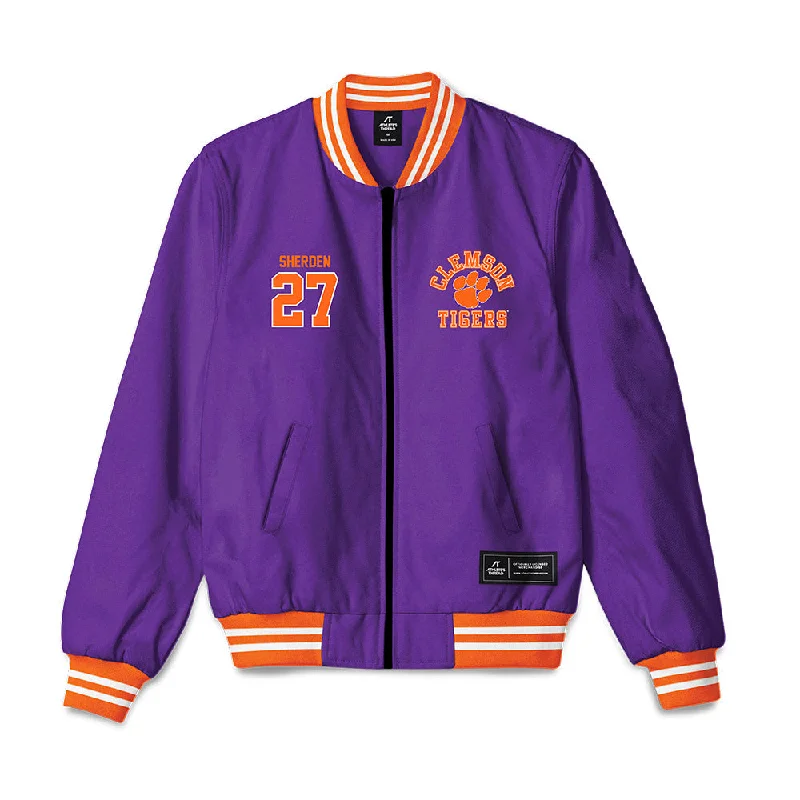 Clemson - NCAA Women's Soccer : Erin Sherden - Bomber Jacket Utility Pocket Bomber