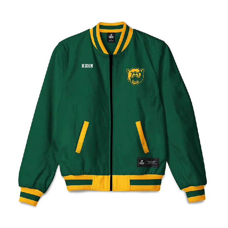 Baylor - NCAA Women's Track & Field : Tenly Kuhn - Bomber Jacket Turtleneck Collar Bomber