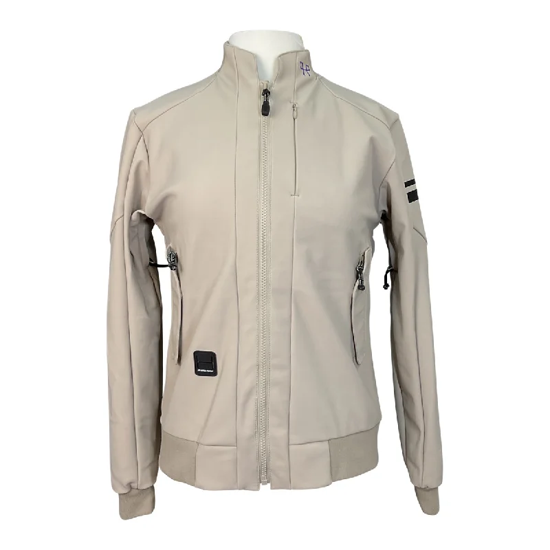 Horse Pilot Airbag Compatible Bomber Jacket in Sand - Women's Small Warm Padded Bomber