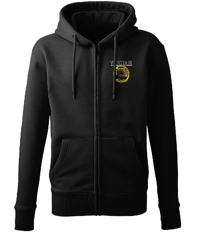 A-Team 01-01 Designer Anthem Unisex Cross Neck Full Zip Hoodie (7 colors) Hoodie with Toggle Buttons Decorative Unique