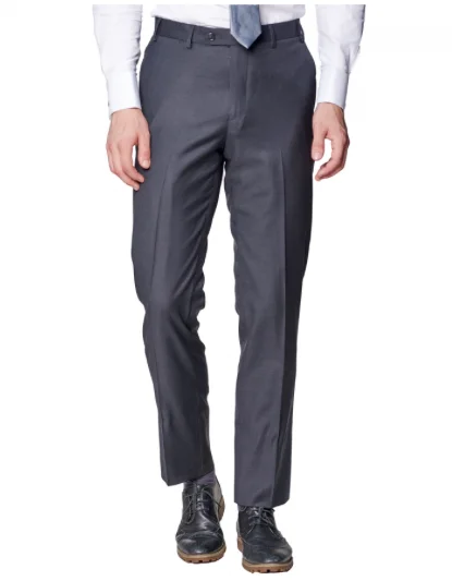 Charcoal Slim Fit Dress Pants Stretch Fit Pants