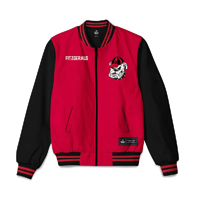 Georgia - NCAA Women's Gymnastics : Sidney Fitzgerald - Bomber Jacket Minimalist Black Bomber