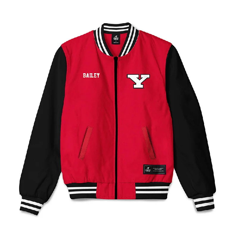 Youngstown State - NCAA Women's Track & Field : India Bailey - Bomber Jacket Lightweight Zip Bomber