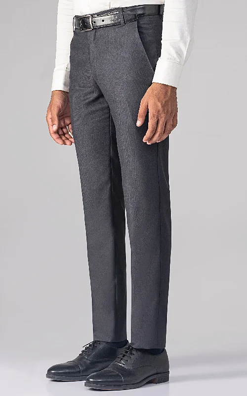 DRESS PANT DARK GREY High-Waist Jogger Pants