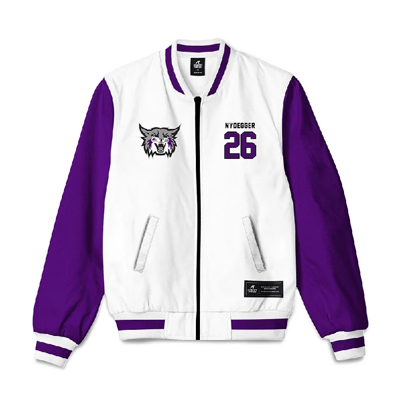 Weber - NCAA Women's Soccer : Mina Nydegger - Bomber Jacket Relaxed Varsity Bomber