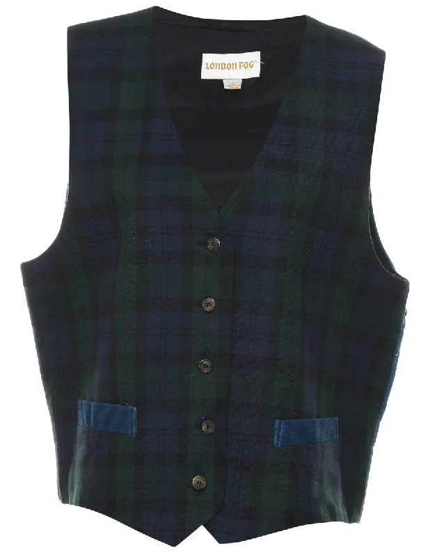 Checked Waistcoat - L