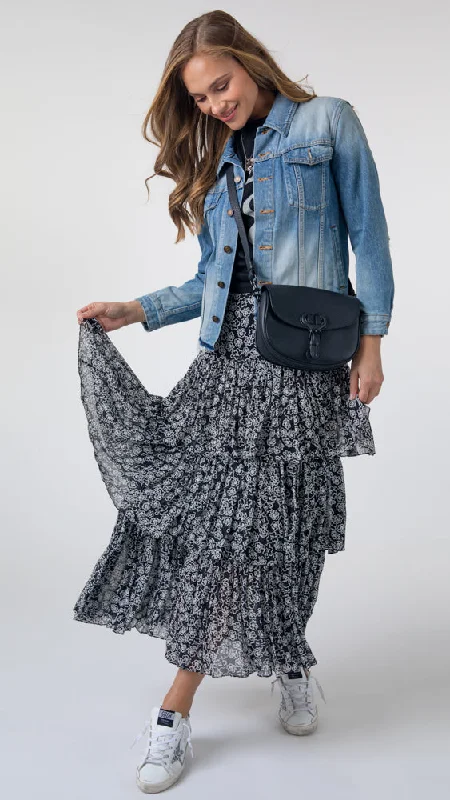 Floral Transparencies Skirt