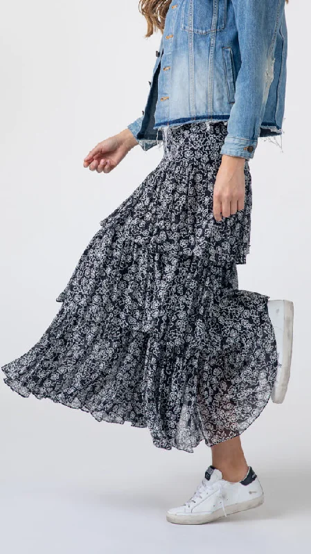 Floral Transparencies Skirt