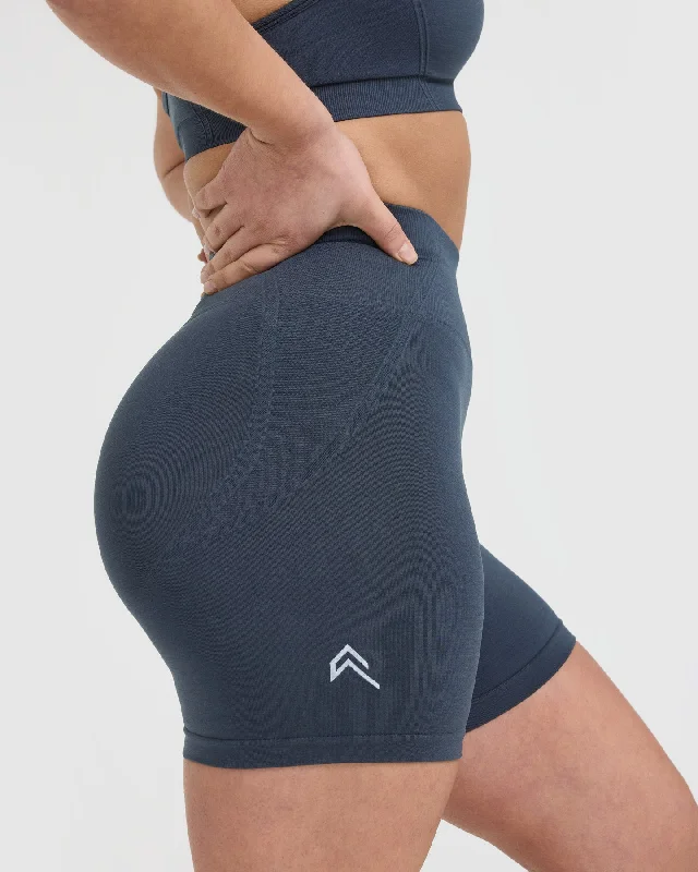 Effortless Seamless Shorts | True Blue