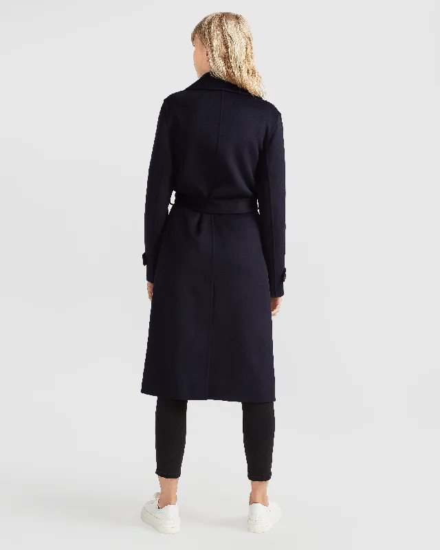 Front Runner Belted Coat - Navy