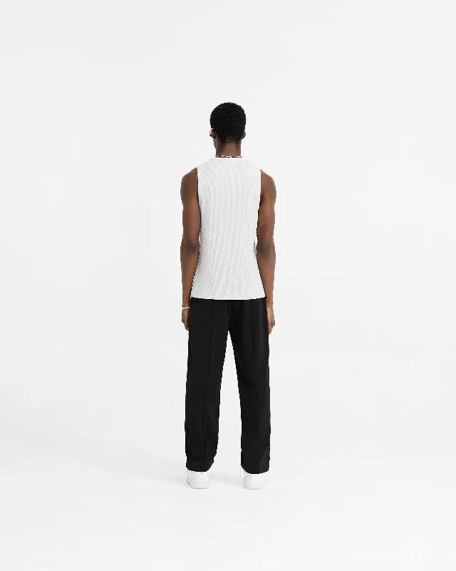 Initial Rib Vest - Ice Grey Marl