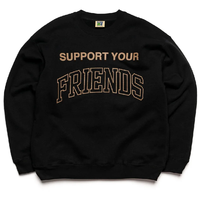 Kid of Immigrants Support Your Friends Sweater - Black