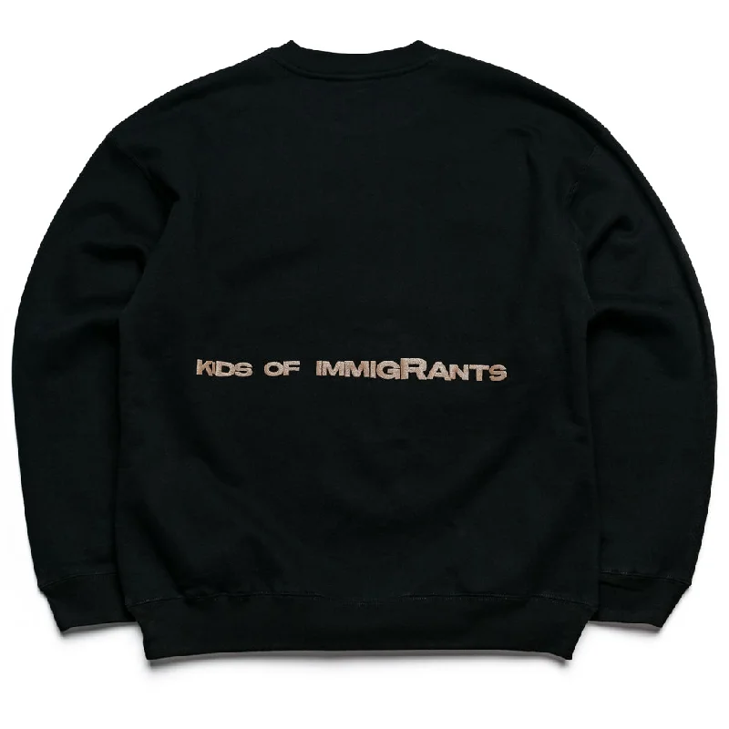 Kid of Immigrants Support Your Friends Sweater - Black