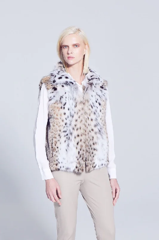 Maeve Lynx Fur Vest