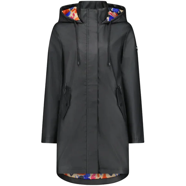 MOKE X EVIE BILLIE RAINCOAT -Black