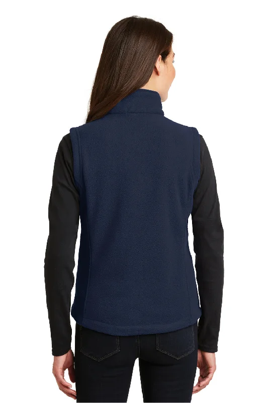 Port Authority Womens Full Zip Fleece Vest - True Navy Blue