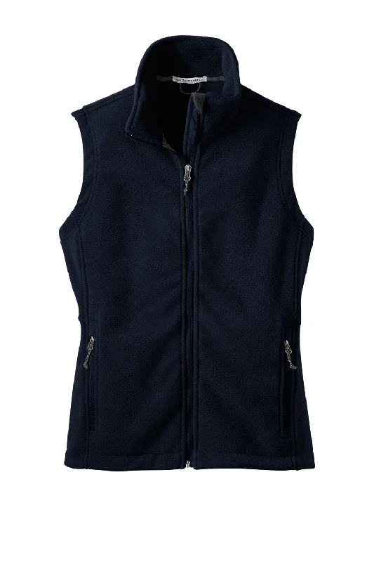 Port Authority Womens Full Zip Fleece Vest - True Navy Blue