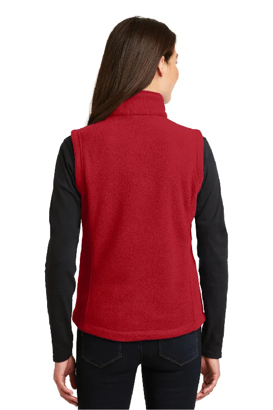 Port Authority Womens Full Zip Fleece Vest - True Red