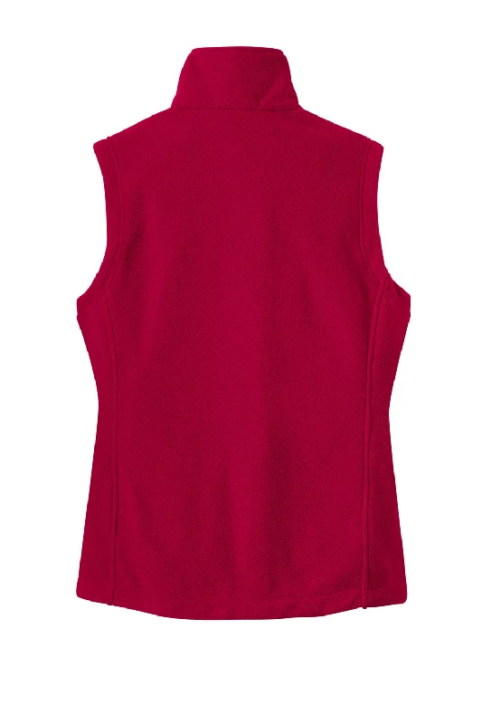 Port Authority Womens Full Zip Fleece Vest - True Red