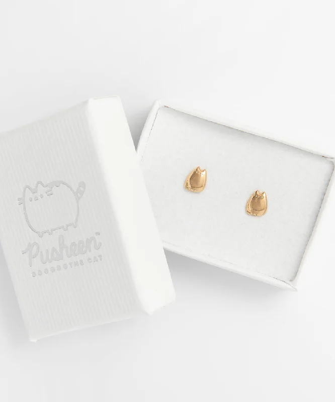 Pusheen Charm Stud Earrings