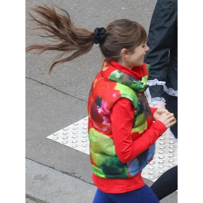 Red Emily In Paris Lily Collins Vest