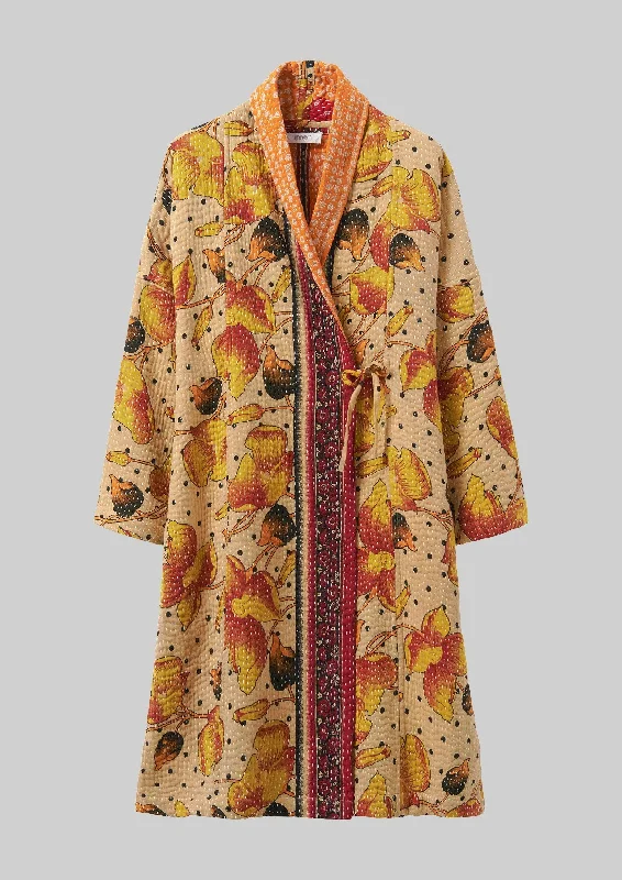 Repurposed Kantha Coat | Yellows