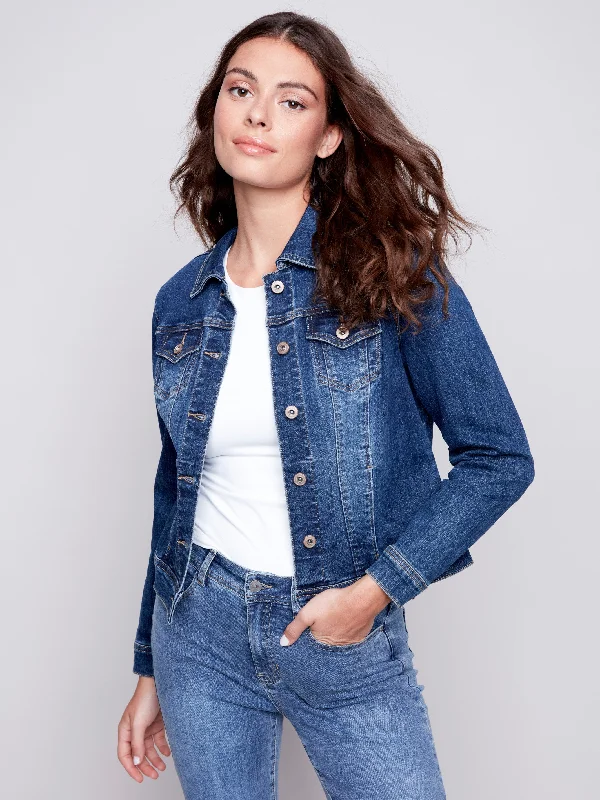 Stretch Denim Jacket - Indigo