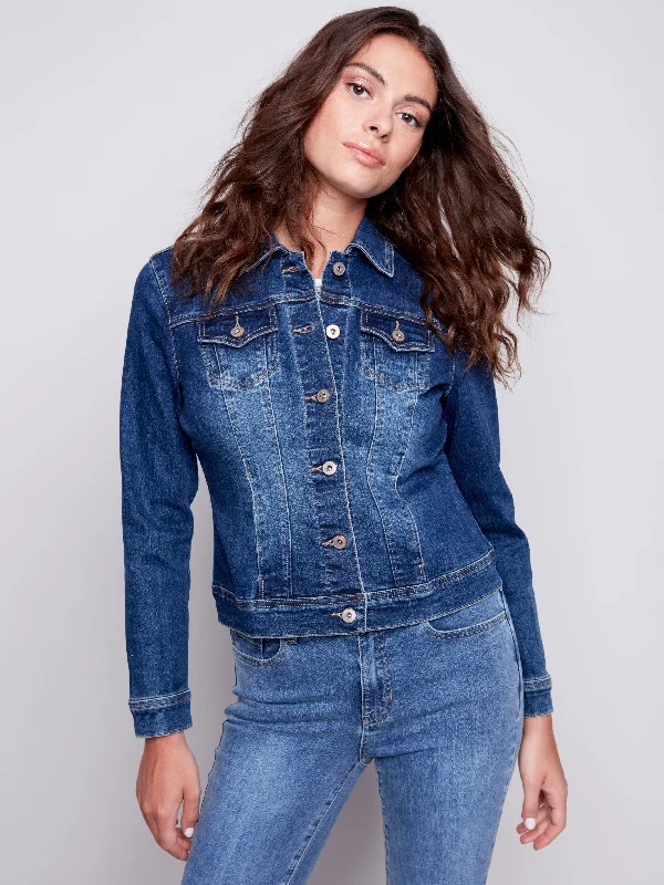 Stretch Denim Jacket - Indigo