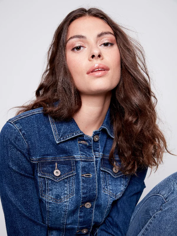 Stretch Denim Jacket - Indigo