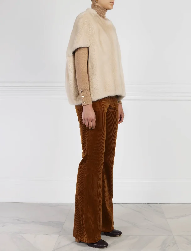 The Frances Mink Fur Cocoon Vest