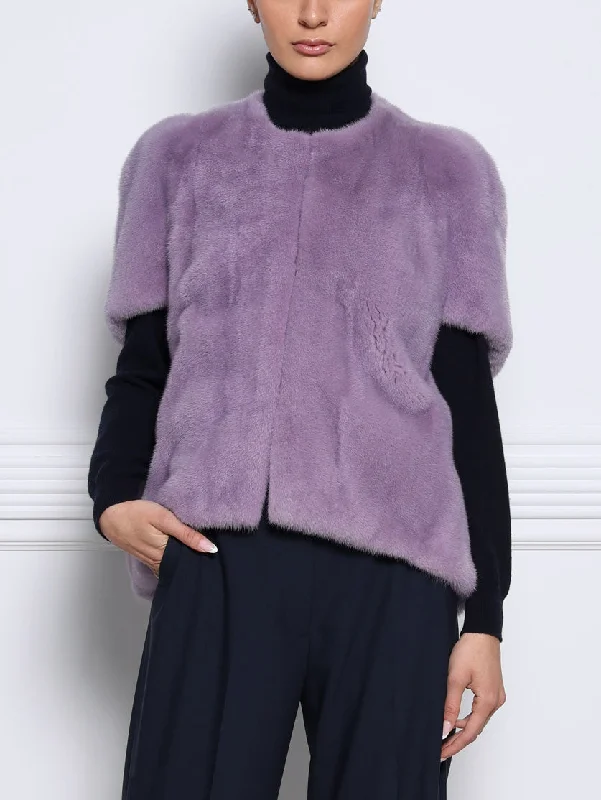 The Frances Mink Fur Cocoon Vest