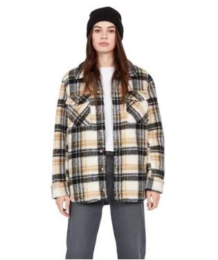 Volcom Silent Sherpa Plaid Jacket 2023