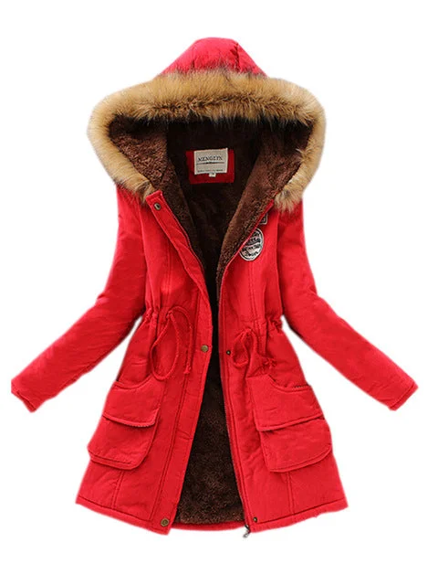 2018 New Parkas Female Women Winter Coat Thickening Cotton Winter Jacket Womens Outwear Parkas for Women Winter