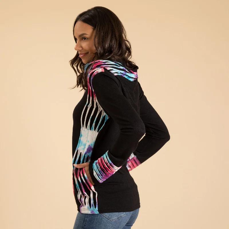 Tie-Dye Stripe Handmade Lightweight Jacket