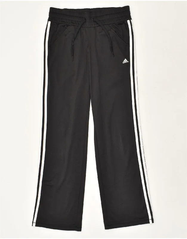 ADIDAS Womens Tracksuit Trousers UK 8/10 Small Black Polyester