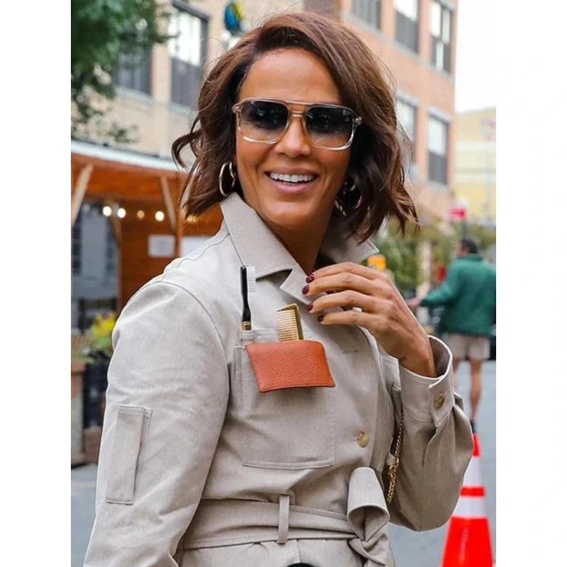 And Just Like That Nicole Ari Parker Khaki Utility Jacket