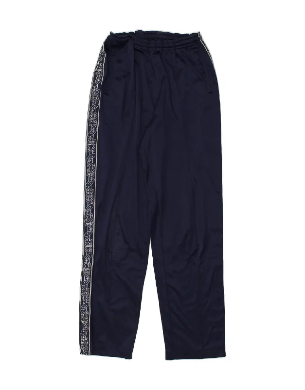 ASICS Womens Graphic Tracksuit Trousers 2XL Navy Blue