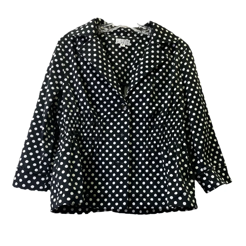 Black & White Blazer By Joan Rivers, Size: 16