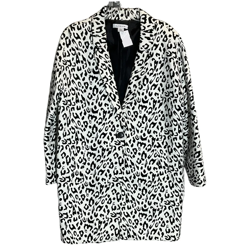 Blazer By Liz Claiborne In Animal Print, Size: L