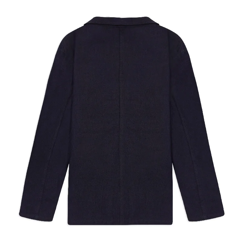 Burrows & Hare Linen Blazer - Indigo