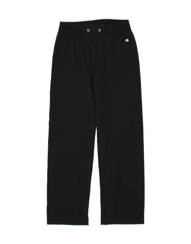 CHAMPION Womens Heritage Classics Tracksuit Trousers UK 14 Large Black